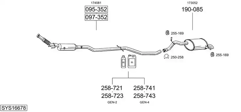 BOSAL SYS16678