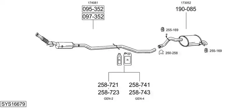 BOSAL SYS16679