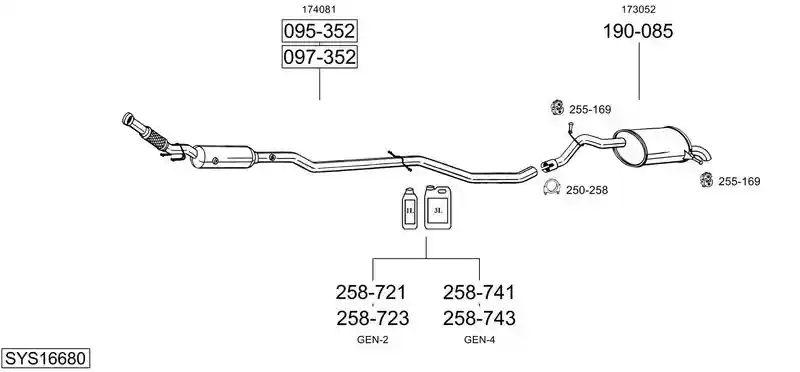 BOSAL SYS16680