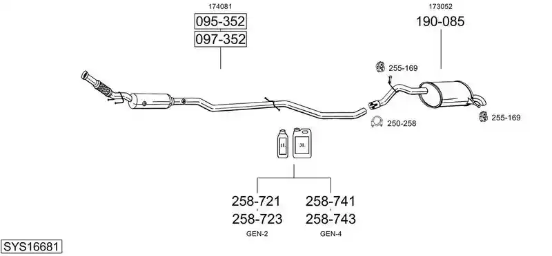 BOSAL SYS16681