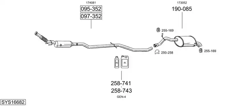BOSAL SYS16682