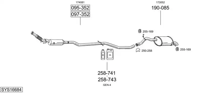 BOSAL SYS16684