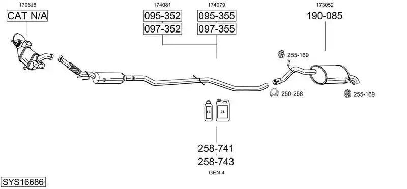 BOSAL SYS16686