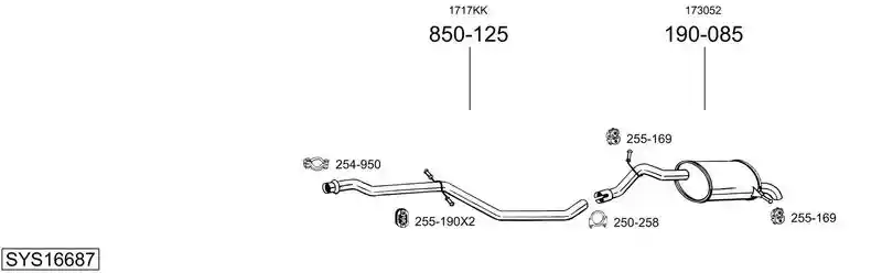 BOSAL SYS16687