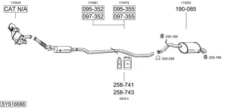 BOSAL SYS16688