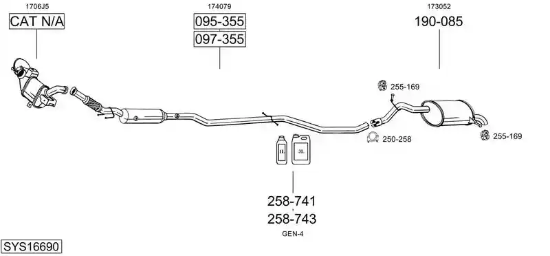 BOSAL SYS16690