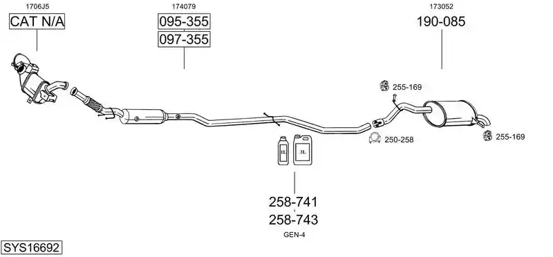 BOSAL SYS16692