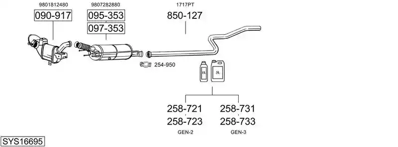BOSAL SYS16695