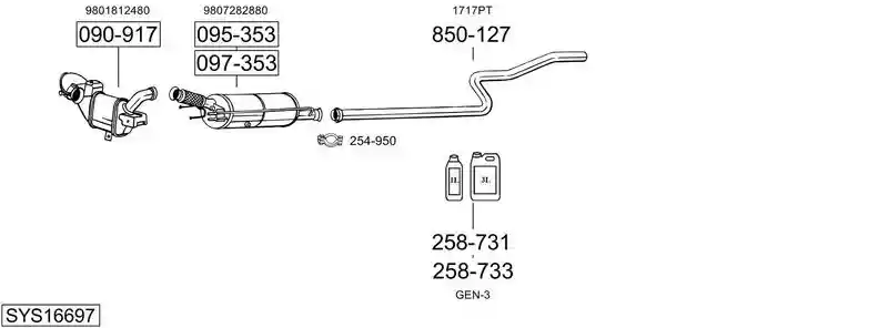 BOSAL SYS16697