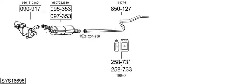 BOSAL SYS16698