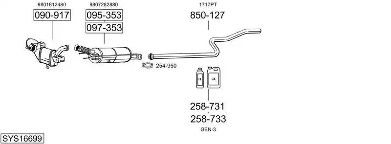 BOSAL SYS16699