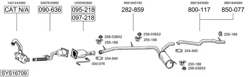 BOSAL SYS16709