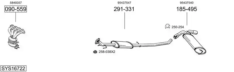 BOSAL SYS16722