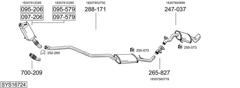 BOSAL SYS16724
