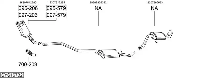 BOSAL SYS16732
