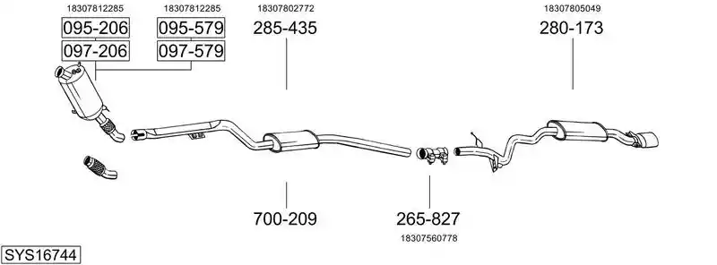 BOSAL SYS16744