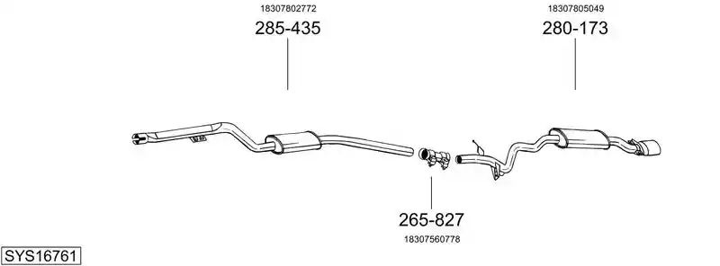BOSAL SYS16761