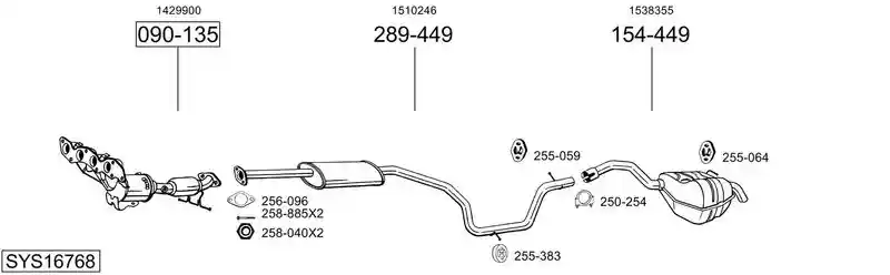 BOSAL SYS16768