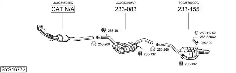 BOSAL SYS16772
