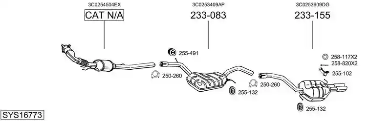 BOSAL SYS16773