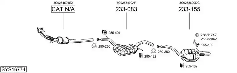 BOSAL SYS16774