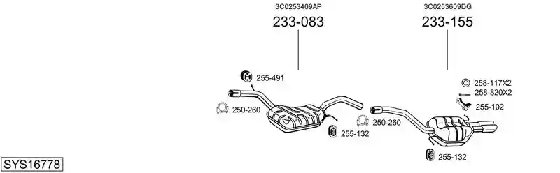 BOSAL SYS16778