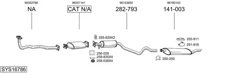 BOSAL SYS16786