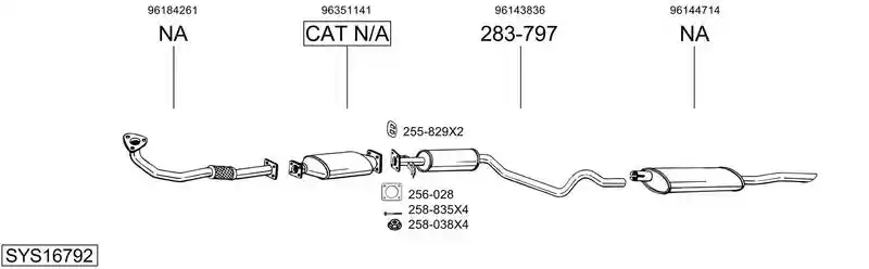 BOSAL SYS16792