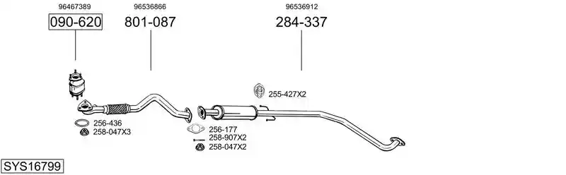 BOSAL SYS16799