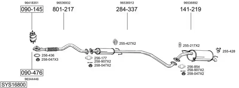 BOSAL SYS16800