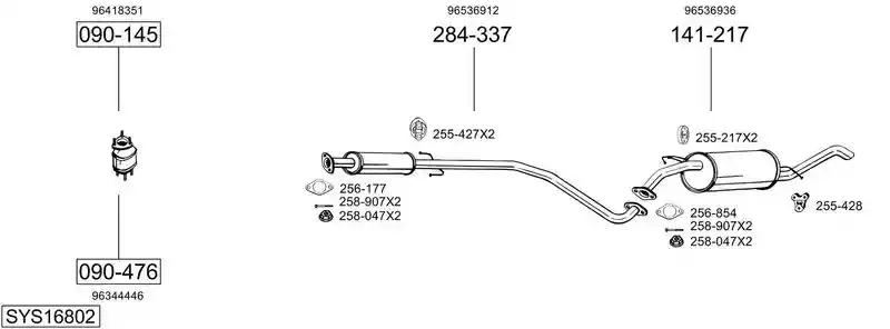 BOSAL SYS16802