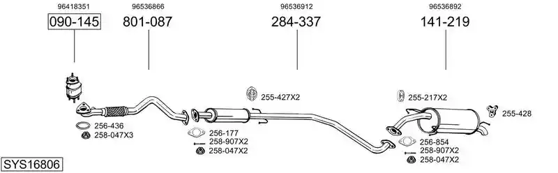 BOSAL SYS16806