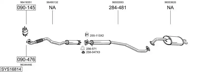 BOSAL SYS16814