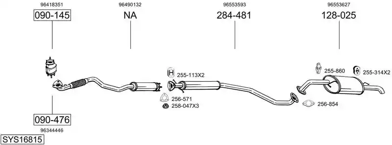 BOSAL SYS16815