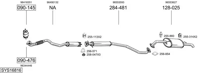 BOSAL SYS16816