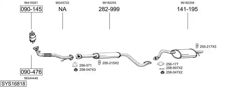 BOSAL SYS16818
