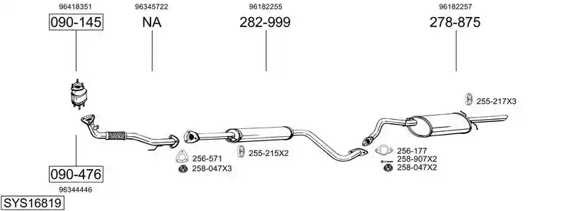 BOSAL SYS16819