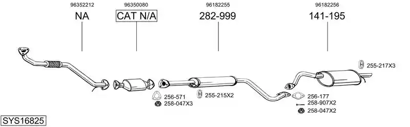 BOSAL SYS16825