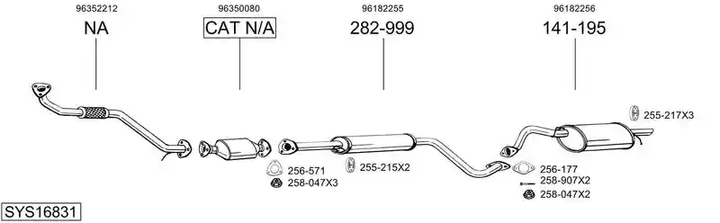 BOSAL SYS16831