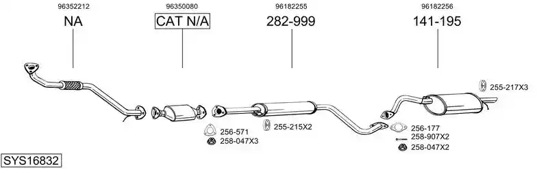 BOSAL SYS16832