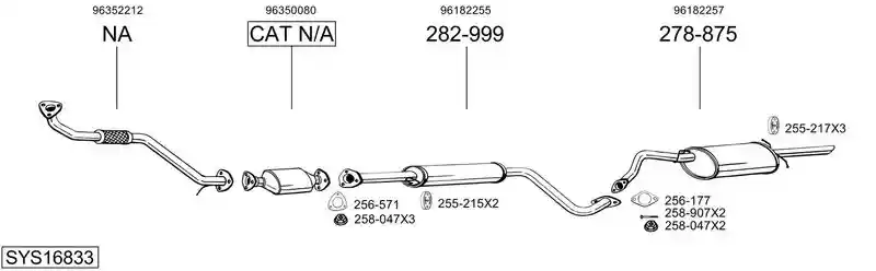 BOSAL SYS16833