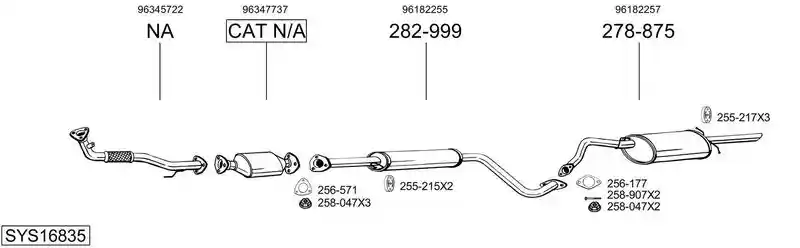 BOSAL SYS16835