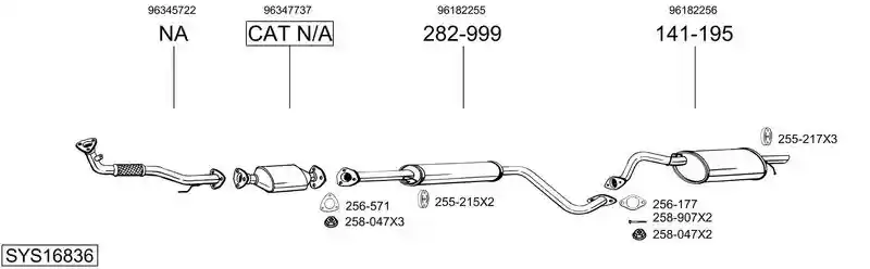 BOSAL SYS16836