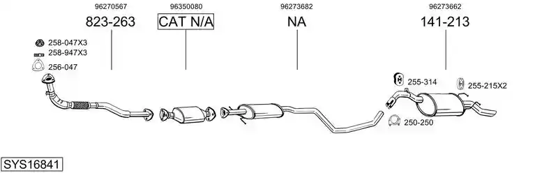 BOSAL SYS16841