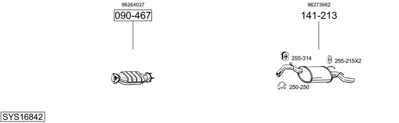 BOSAL SYS16842