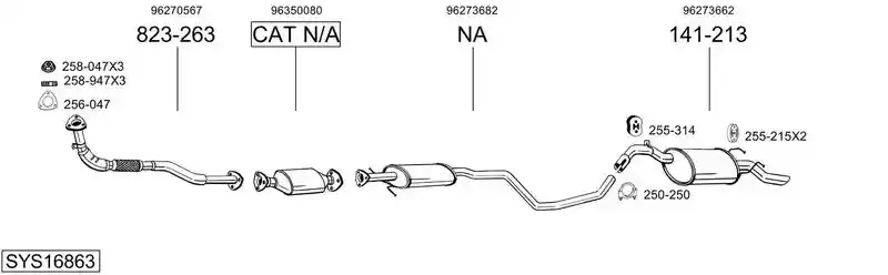 BOSAL SYS16863