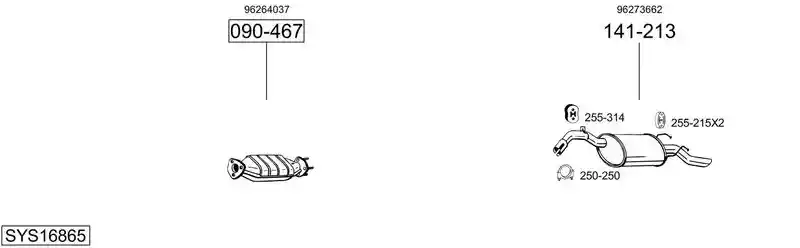 BOSAL SYS16865