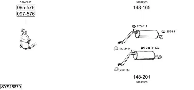 BOSAL SYS16870