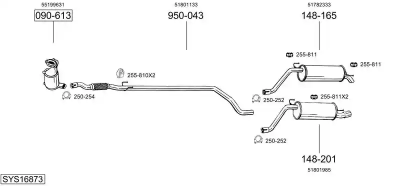 BOSAL SYS16873