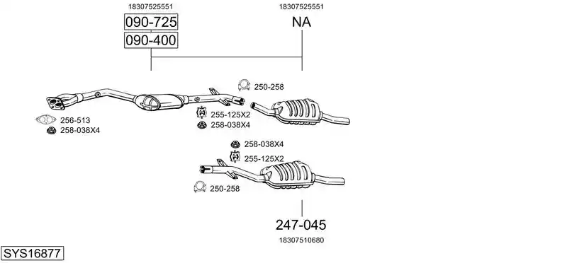 BOSAL SYS16877